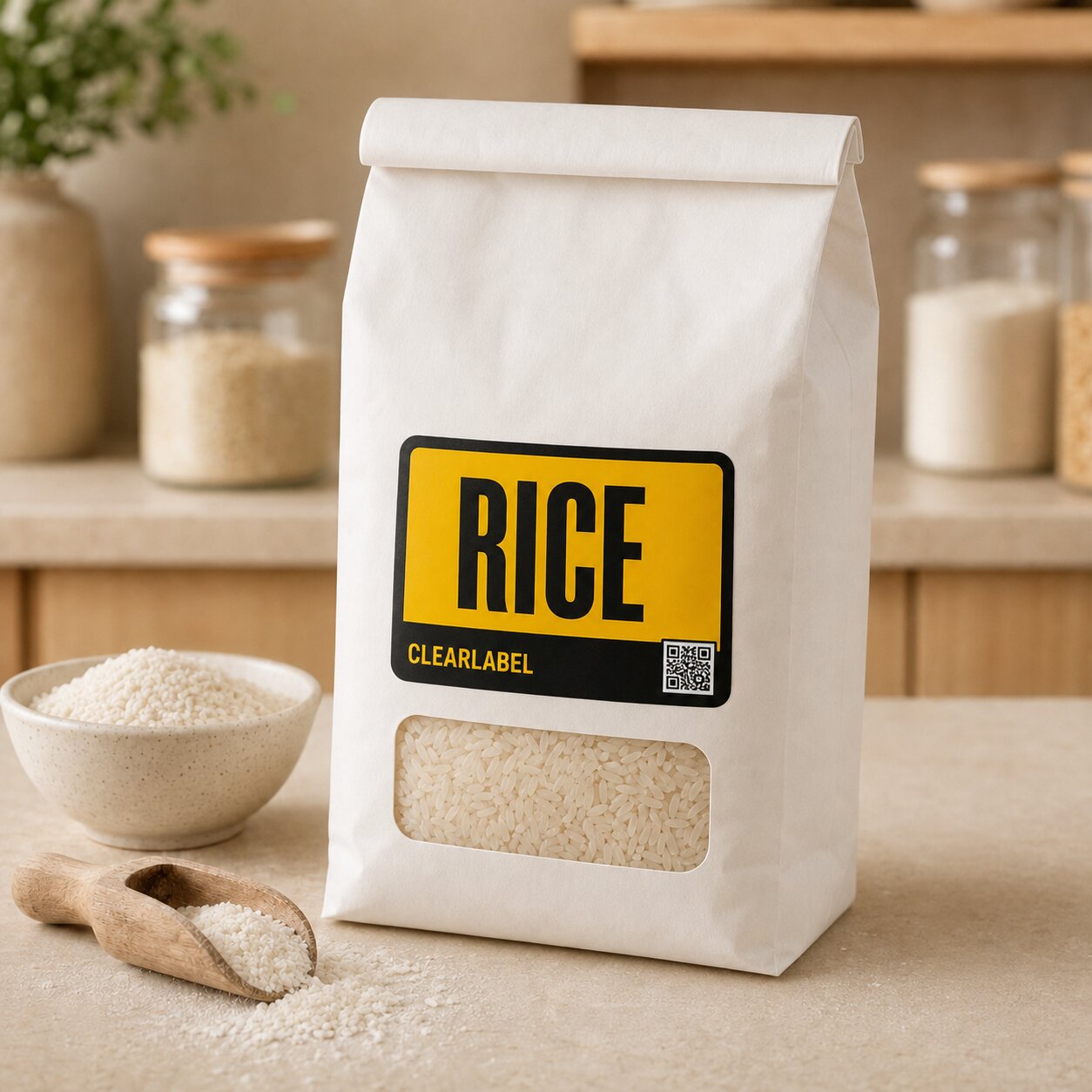 Large Print Kitchen Labels