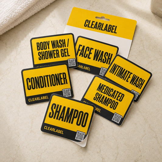 Large Print Bathroom Labels